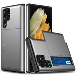 Custodia per telefono con armatura antiurto con slot per schede, For Samsung Galaxy S24 Ultra 5G, For Samsung Galaxy S24+ 5G