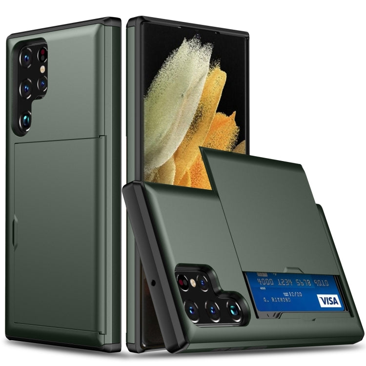 Custodia per telefono con armatura antiurto con slot per schede, For Samsung Galaxy S24 Ultra 5G, For Samsung Galaxy S24+ 5G
