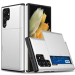 Custodia per telefono con armatura antiurto con slot per schede, For Samsung Galaxy S25+ 5G, For Samsung Galaxy S25 Ultra 5G