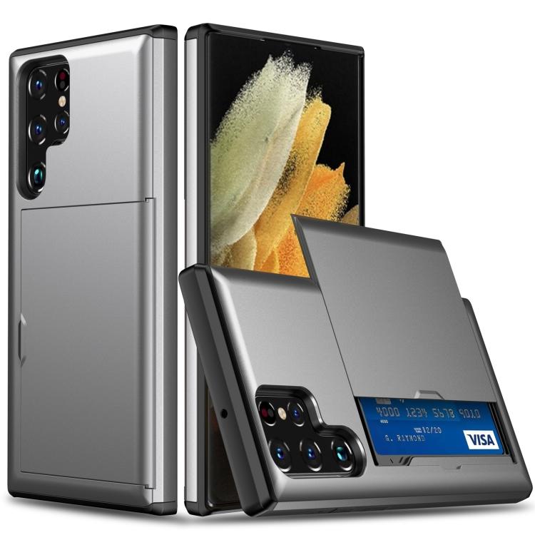 Custodia per telefono con armatura antiurto con slot per schede, For Samsung Galaxy S25+ 5G, For Samsung Galaxy S25 Ultra 5G