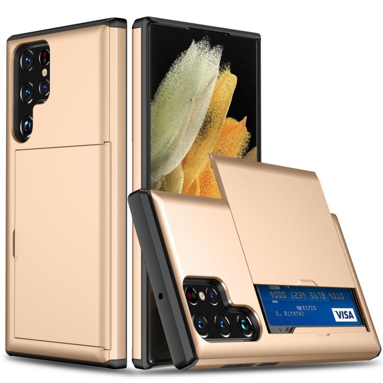 Custodia per telefono con armatura antiurto con slot per schede, For Samsung Galaxy S25+ 5G, For Samsung Galaxy S25 Ultra 5G