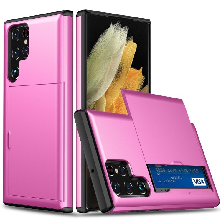Custodia per telefono con armatura antiurto con slot per schede, For Samsung Galaxy S25+ 5G, For Samsung Galaxy S25 Ultra 5G