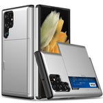 Custodia per telefono con armatura antiurto con slot per schede, For Samsung Galaxy S25+ 5G, For Samsung Galaxy S25 Ultra 5G