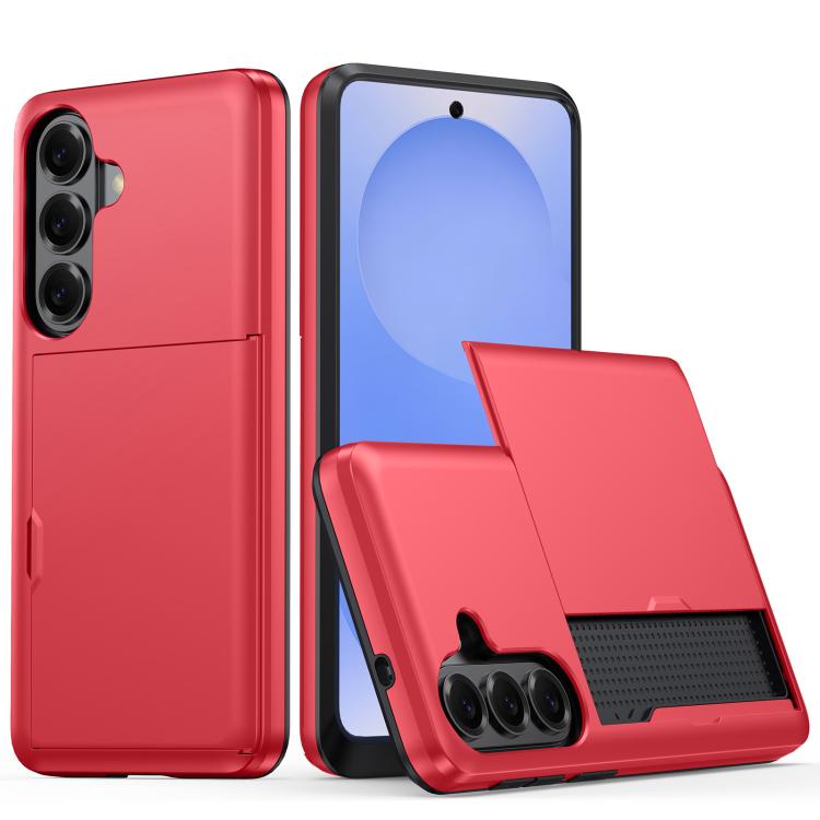 Custodia per telefono con armatura antiurto con slot per schede, For Samsung Galaxy S26+ 5G, For Samsung Galaxy S26 Edge 5G