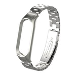 Doppia Molla Solido Tre Cinturino In Acciaio Inossidabile Tinta Unita, For Xiaomi Mi Band 5