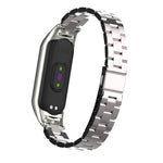 Doppia Molla Solido Tre Cinturino In Acciaio Inossidabile Tinta Unita, For Xiaomi Mi Band 5
