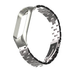 Doppia Molla Solido Tre Cinturino In Acciaio Inossidabile Tinta Unita, For Xiaomi Mi Band 5