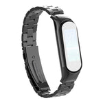 Doppia Molla Solido Tre Cinturino In Acciaio Inossidabile Tinta Unita, For Xiaomi Mi Band 5