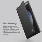 Custodia per telefono in pelle con design Flip per fotocamera NILLKIN Qin Prop Series, For Samsung Galaxy S24 Ultra 5G, For Samsung Galaxy S24+ 5G, For Samsung Galaxy S24 5G