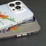 Custodia per telefono PC+TPU satinata con inchiostro colorato, For iPhone 15 Pro Max