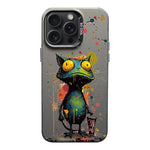 Custodia per telefono PC+TPU satinata con inchiostro colorato, For iPhone 15 Pro Max