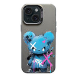 Custodia per telefono PC+TPU satinata con inchiostro colorato, For iPhone 15