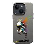 Custodia TPU satinata per iPhone 14 con inchiostro colorato