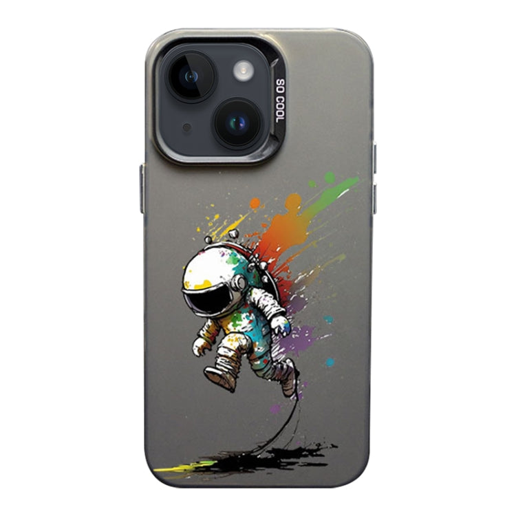 Custodia TPU satinata per iPhone 14 con inchiostro colorato