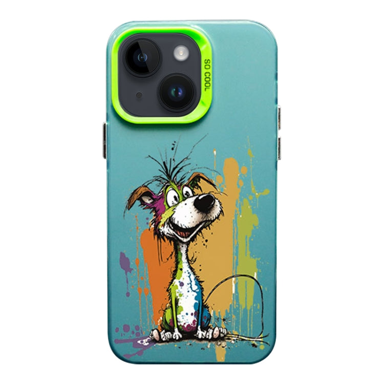 Custodia TPU satinata per iPhone 14 con inchiostro colorato
