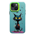 Custodia TPU satinata per iPhone 14 con inchiostro colorato
