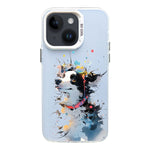 Custodia TPU satinata per iPhone 14 con inchiostro colorato