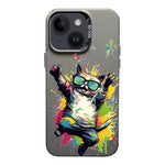 Custodia TPU satinata per iPhone 14 con inchiostro colorato