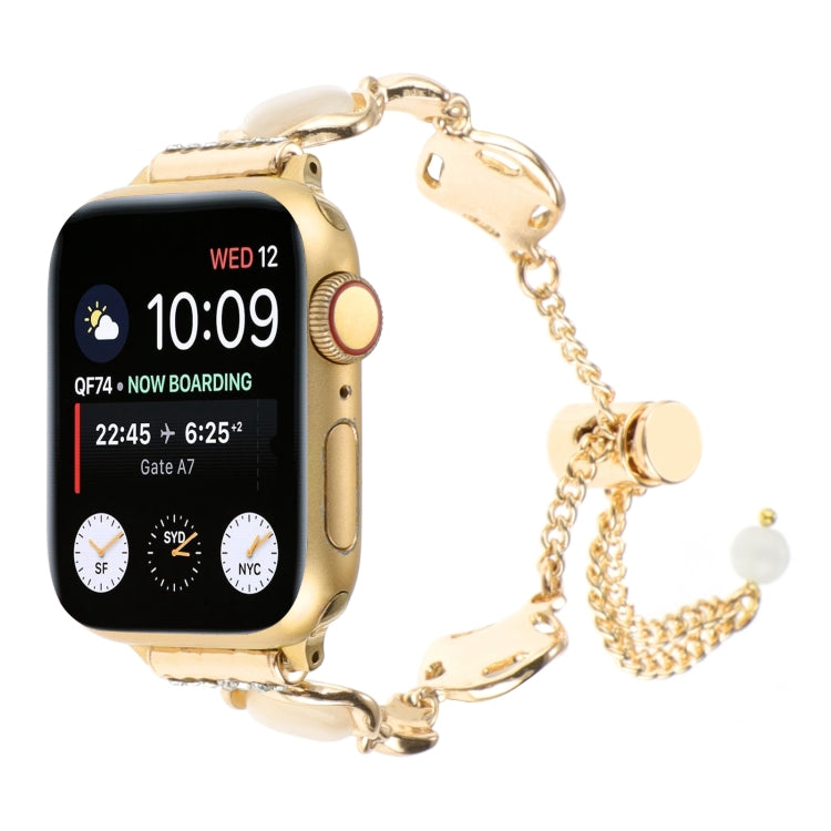 Cinturino per orologio con bracciale a catena in metallo conchiglia, For Apple Watch SE 2023 44mm, For Apple Watch SE 2023 40mm, For Apple Watch Ultra 2 49mm, For Apple Watch Series 9 45mm, For Apple Watch Series 9 41mm, For Apple Watch Ultra 49mm