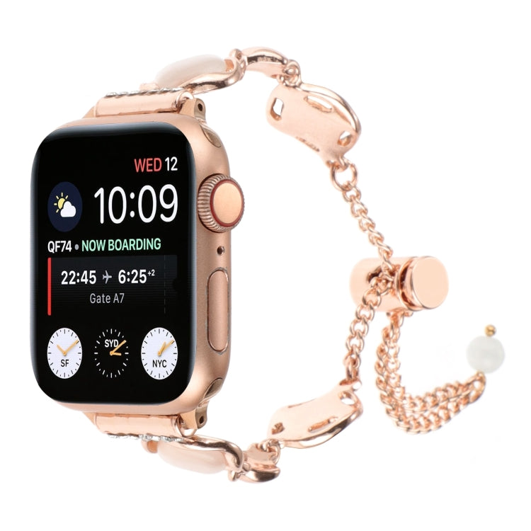 Cinturino per orologio con bracciale a catena in metallo conchiglia, For Apple Watch SE 2023 44mm, For Apple Watch SE 2023 40mm, For Apple Watch Ultra 2 49mm, For Apple Watch Series 9 45mm, For Apple Watch Series 9 41mm, For Apple Watch Ultra 49mm