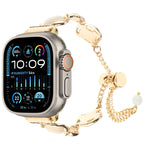Cinturino per orologio con bracciale a catena in metallo conchiglia, For Apple Watch SE 2023 44mm, For Apple Watch SE 2023 40mm, For Apple Watch Ultra 2 49mm, For Apple Watch Series 9 45mm, For Apple Watch Series 9 41mm, For Apple Watch Ultra 49mm