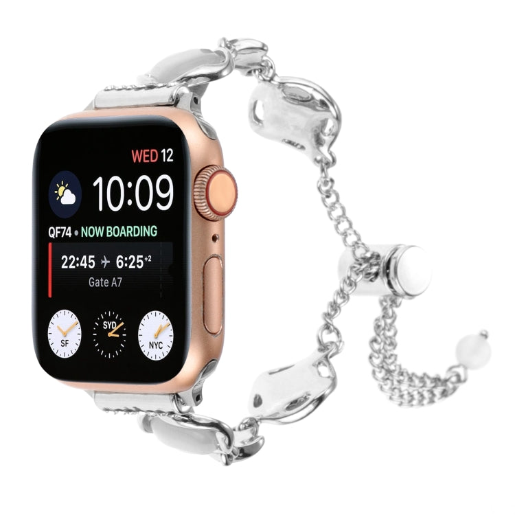 Cinturino per orologio con bracciale a catena in metallo conchiglia, For Apple Watch Series 4 44mm, For Apple Watch Series 4 40mm, For Apple Watch Series 3 38mm, For Apple Watch Series 3 42mm, For Apple Watch Series 2 42mm, For Apple Watch Series 2 38mm