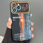 Custodia per telefono in TPU con finestra grande con motivo scenario, For iPhone 14 Pro, For iPhone 14 Pro Max, For iPhone 13 Pro Max, For iPhone 13 Pro
