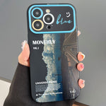 Custodia per telefono in TPU con finestra grande con motivo scenario, For iPhone 14 Pro, For iPhone 14 Pro Max, For iPhone 13 Pro Max, For iPhone 13 Pro