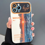 Custodia per telefono in TPU con finestra grande con motivo scenario, For iPhone 14 Pro, For iPhone 14 Pro Max, For iPhone 13 Pro Max, For iPhone 13 Pro