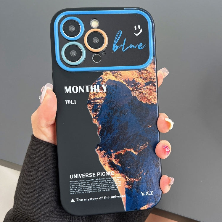 Custodia per telefono in TPU con finestra grande con motivo scenario, For iPhone 14 Pro, For iPhone 14 Pro Max, For iPhone 13 Pro Max, For iPhone 13 Pro
