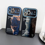 Custodia per telefono in TPU con finestra grande con motivo scenario, For iPhone 14 Pro, For iPhone 14 Pro Max, For iPhone 13 Pro Max, For iPhone 13 Pro