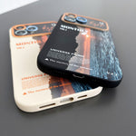 Custodia per telefono in TPU con finestra grande con motivo scenario, For iPhone 14 Pro, For iPhone 14 Pro Max, For iPhone 13 Pro Max, For iPhone 13 Pro
