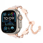 Cinturino per orologio con cinturino a catena in metallo Camelia, For Apple Watch SE 2023 44mm, For Apple Watch SE 2023 40mm, For Apple Watch Ultra 2 49mm, For Apple Watch Series 9 45mm, For Apple Watch Series 9 41mm, For Apple Watch Ultra 49mm
