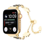 Cinturino per orologio con cinturino a catena in metallo Camelia, For Apple Watch SE 2023 44mm, For Apple Watch SE 2023 40mm, For Apple Watch Ultra 2 49mm, For Apple Watch Series 9 45mm, For Apple Watch Series 9 41mm, For Apple Watch Ultra 49mm