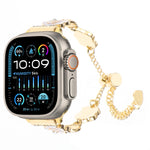 Cinturino per orologio con cinturino a catena in metallo Camelia, For Apple Watch SE 2023 44mm, For Apple Watch SE 2023 40mm, For Apple Watch Ultra 2 49mm, For Apple Watch Series 9 45mm, For Apple Watch Series 9 41mm, For Apple Watch Ultra 49mm
