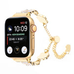 Cinturino per orologio con cinturino a catena in metallo Camelia, For Apple Watch 42mm, For Apple Watch 38mm
