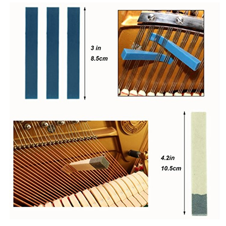 Set chiavi accordatura pianoforte 16 in 1 in acciaio