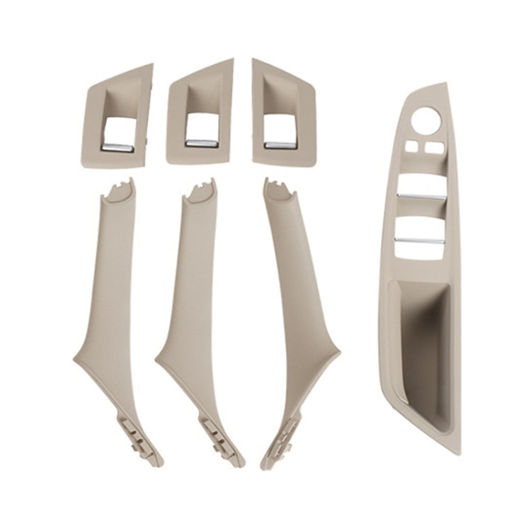 Per BMW F10 / F18 Serie 5 7 pezzi Maniglia interna per porte auto Tirare la copertura del rivestimento, 51417225874, Right Driving(Black), Right Driving(Beige Yellow), Right Driving(Beige White), Right Driving(Grey), Right Driving(Wine Red)            ...