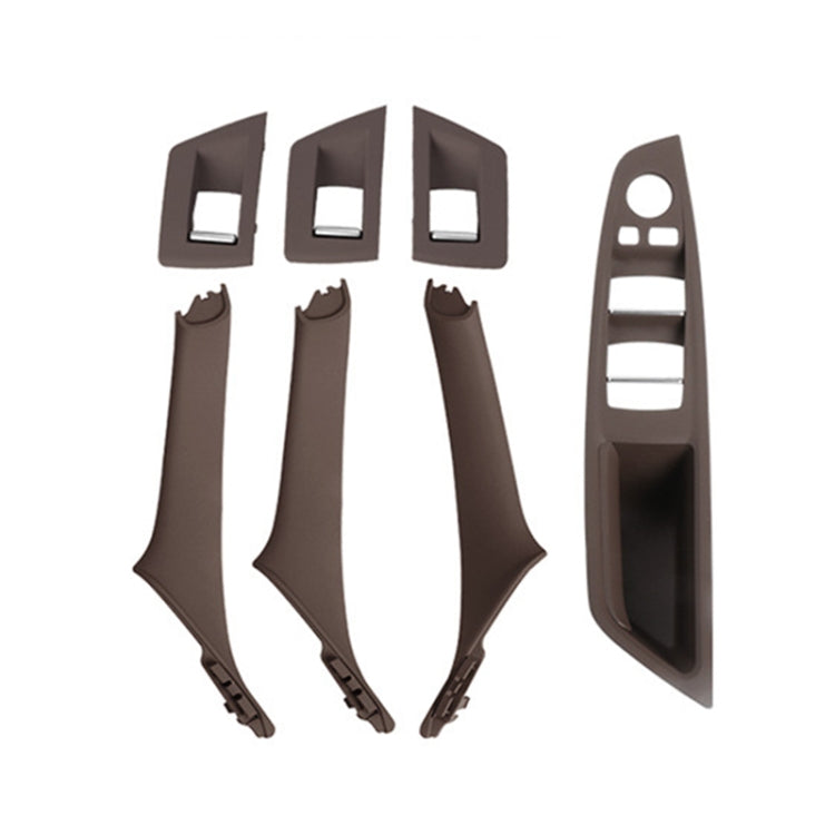 Per BMW F10 / F18 Serie 5 7 pezzi Maniglia interna per porte auto Tirare la copertura del rivestimento, 51417225874, Right Driving(Black), Right Driving(Beige Yellow), Right Driving(Beige White), Right Driving(Grey), Right Driving(Wine Red)            ...