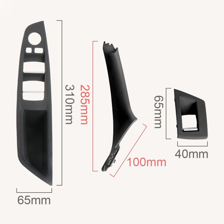 Per BMW F10 / F18 Serie 5 7 pezzi Maniglia interna per porte auto Tirare la copertura del rivestimento, 51417225874, Right Driving(Black), Right Driving(Beige Yellow), Right Driving(Beige White), Right Driving(Grey), Right Driving(Wine Red)            ...