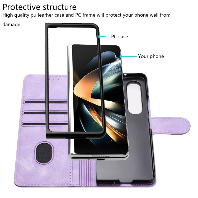 YX0060 Custodia in pelle per telefono con testa di elefante in rilievo con cordino, For Samsung Galaxy Z Fold5 5G, For Samsung Galaxy Z Flip5 5G, For Samsung Galaxy Z Fold4 5G