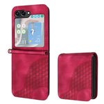 YX0060 Custodia in pelle per telefono con testa di elefante in rilievo con cordino, For Samsung Galaxy Z Fold5 5G, For Samsung Galaxy Z Flip5 5G, For Samsung Galaxy Z Fold4 5G
