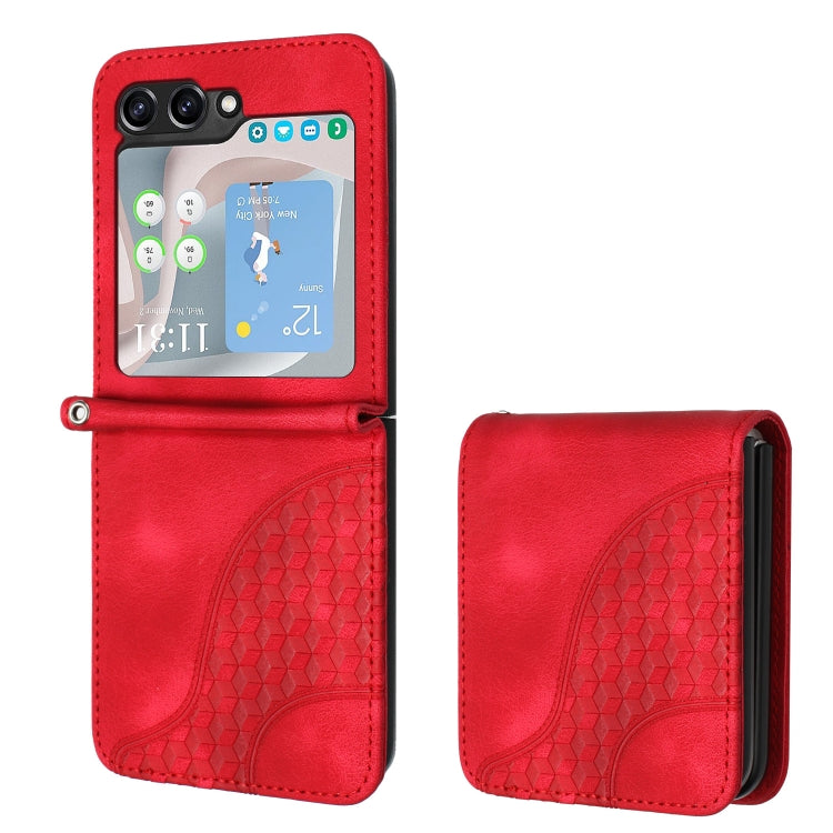 YX0060 Custodia in pelle per telefono con testa di elefante in rilievo con cordino, For Samsung Galaxy Z Fold5 5G, For Samsung Galaxy Z Flip5 5G, For Samsung Galaxy Z Fold4 5G