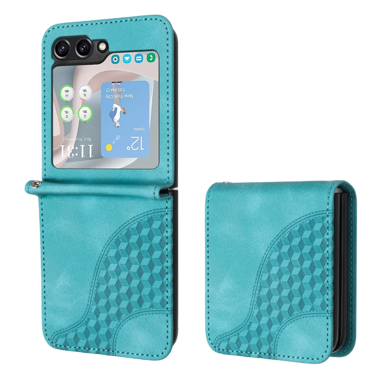 YX0060 Custodia in pelle per telefono con testa di elefante in rilievo con cordino, For Samsung Galaxy Z Fold5 5G, For Samsung Galaxy Z Flip5 5G, For Samsung Galaxy Z Fold4 5G