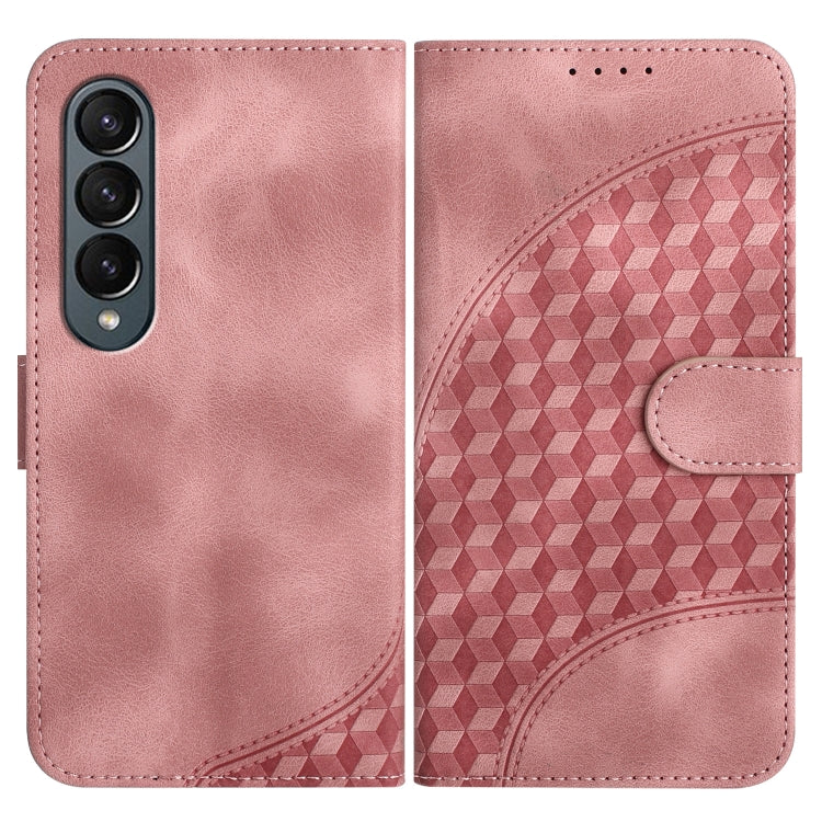YX0060 Custodia in pelle per telefono con testa di elefante in rilievo con cordino, For Samsung Galaxy Z Fold5 5G, For Samsung Galaxy Z Flip5 5G, For Samsung Galaxy Z Fold4 5G