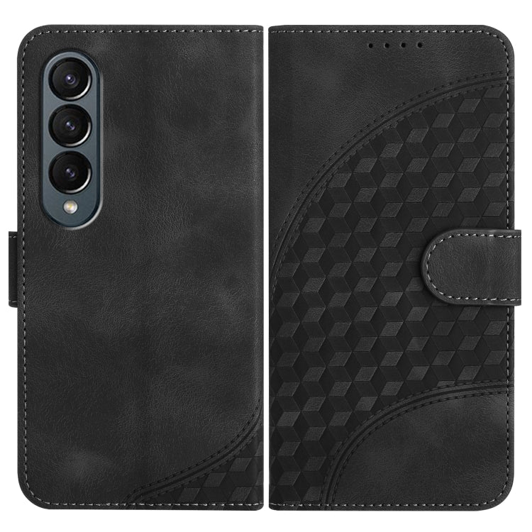 YX0060 Custodia in pelle per telefono con testa di elefante in rilievo con cordino, For Samsung Galaxy Z Fold5 5G, For Samsung Galaxy Z Flip5 5G, For Samsung Galaxy Z Fold4 5G