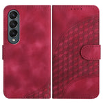 YX0060 Custodia in pelle per telefono con testa di elefante in rilievo con cordino, For Samsung Galaxy Z Fold5 5G, For Samsung Galaxy Z Flip5 5G, For Samsung Galaxy Z Fold4 5G
