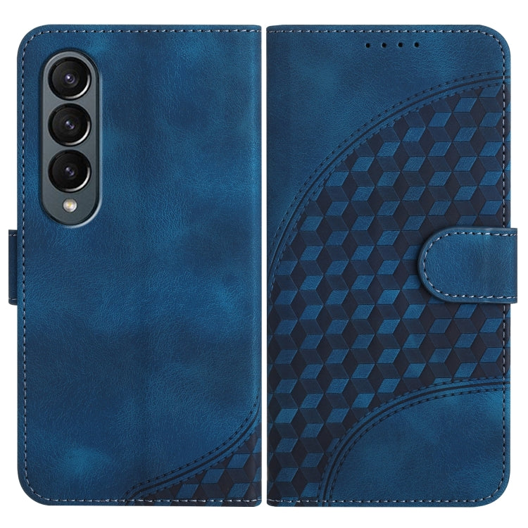 YX0060 Custodia in pelle per telefono con testa di elefante in rilievo con cordino, For Samsung Galaxy Z Fold5 5G, For Samsung Galaxy Z Flip5 5G, For Samsung Galaxy Z Fold4 5G
