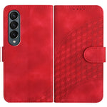 YX0060 Custodia in pelle per telefono con testa di elefante in rilievo con cordino, For Samsung Galaxy Z Fold5 5G, For Samsung Galaxy Z Flip5 5G, For Samsung Galaxy Z Fold4 5G