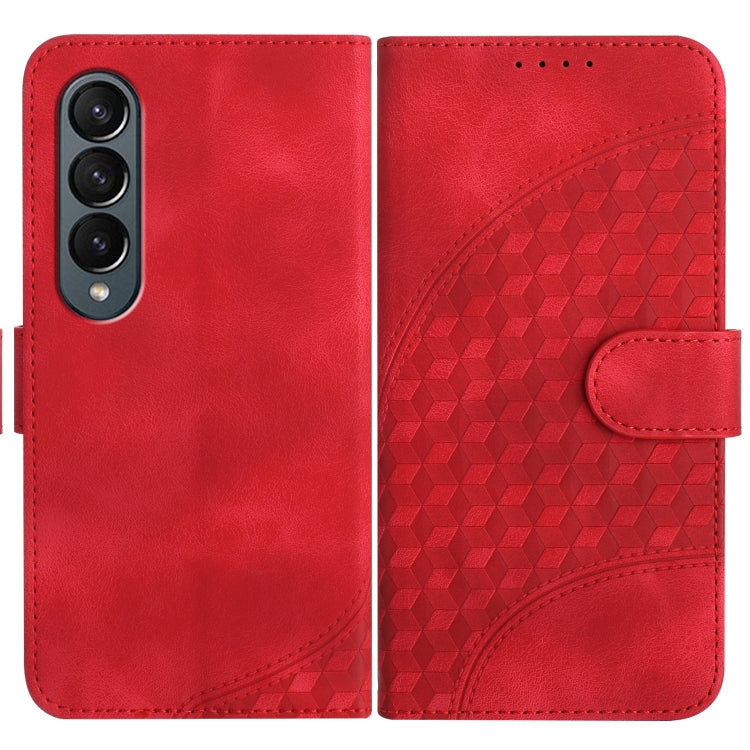 YX0060 Custodia in pelle per telefono con testa di elefante in rilievo con cordino, For Samsung Galaxy Z Fold5 5G, For Samsung Galaxy Z Flip5 5G, For Samsung Galaxy Z Fold4 5G